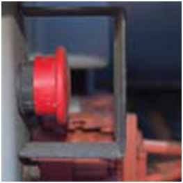 Hybrid truck shutdown button