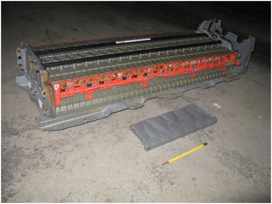 Prius Battery with Individual Cells Exposed
