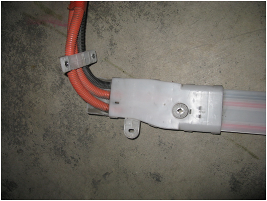 Examples of DC Orange Wires from Battery to Inverter