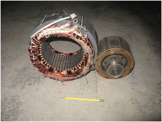 Example of a Lexus Rx400h Traction Motor