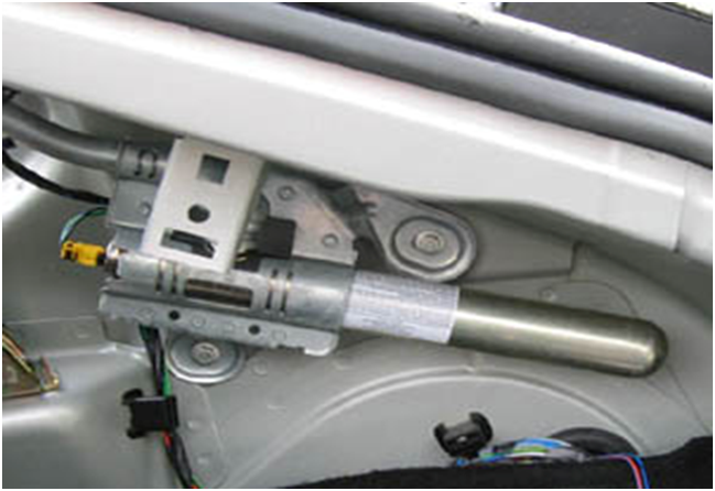 Compressed gas cylinder for curtain shield airbag