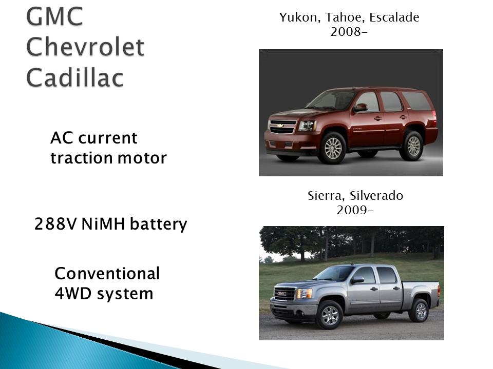 GMC, Chevrolet, and Cadillac Hybrid Models